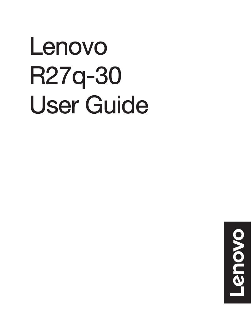 Página nº 1 - Manual de usuario Lenovo Legion R27q-30