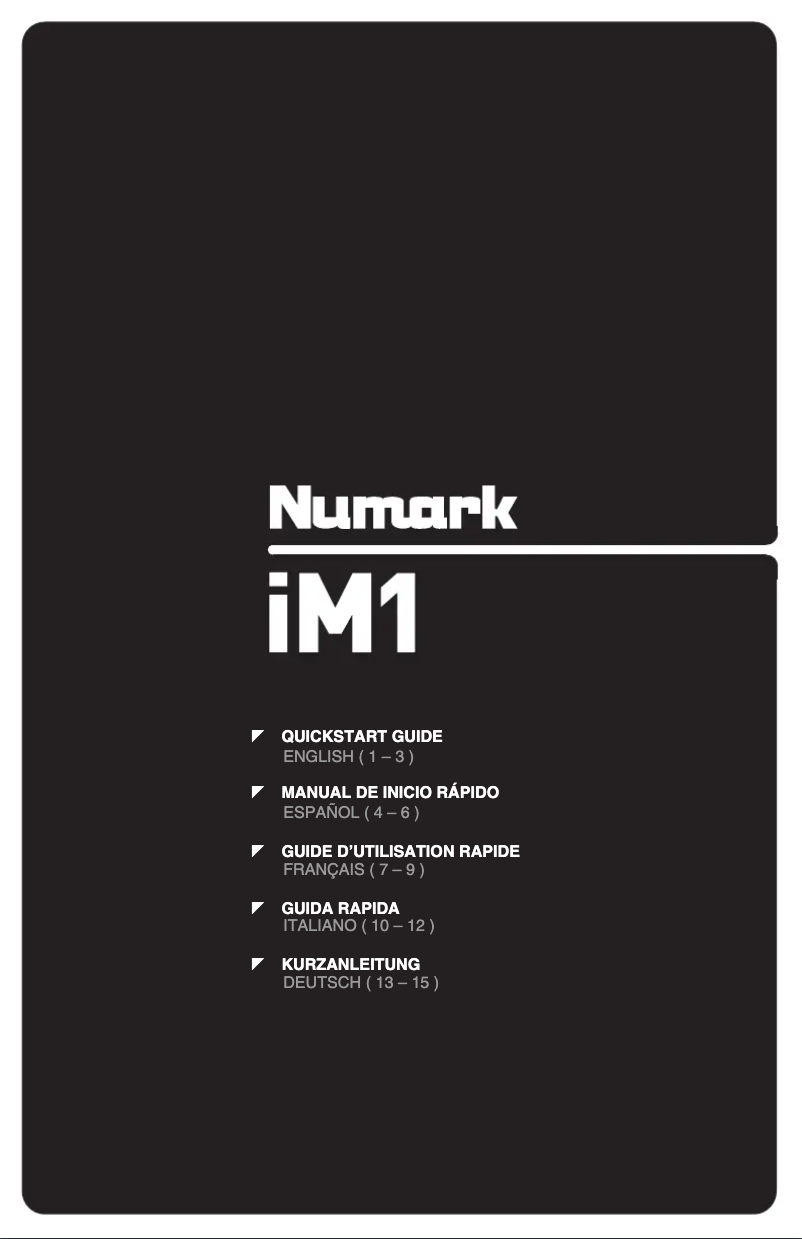 Imagen de la primera página del manual del dispositivo iM1