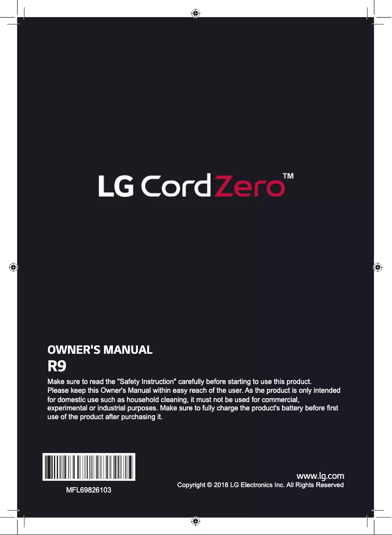 Imagen de la primera página del manual del dispositivo R9MASTER