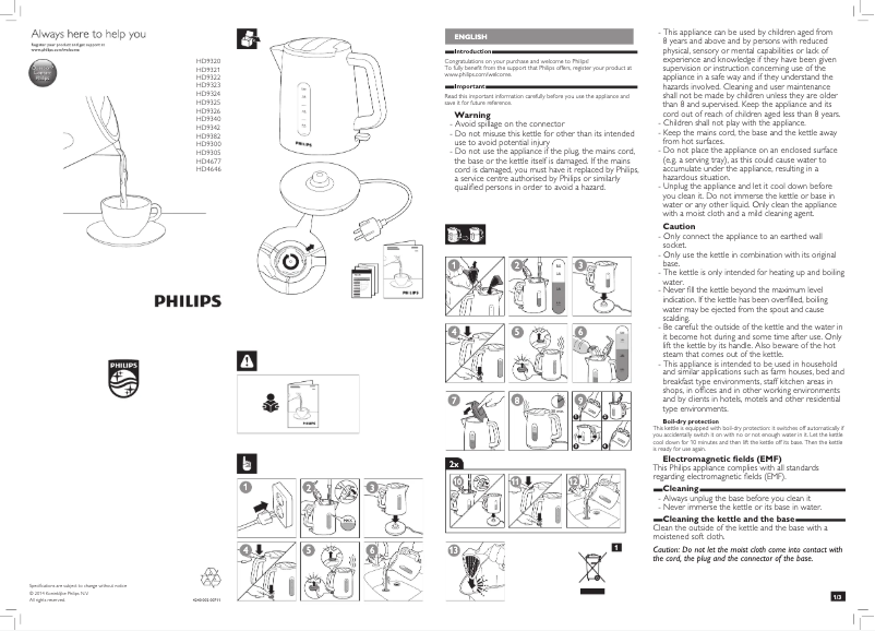 Página 1 del manual Manual de usuario Philips HD9323