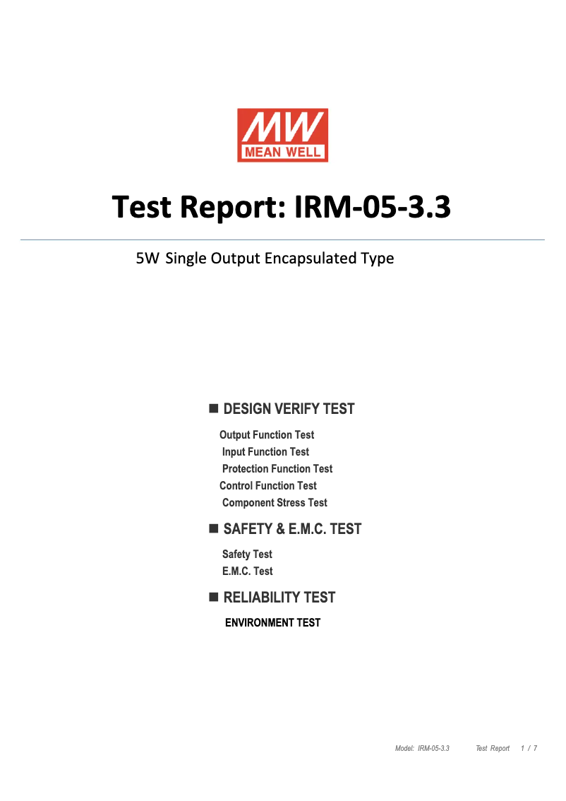 Imagen de la primera página del manual del dispositivo IRM-05-3.3