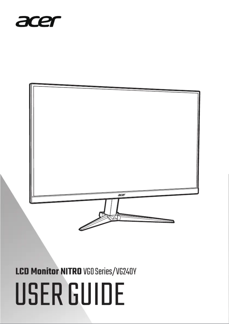 Página nº 1 - Manual de usuario Acer Nitro VG240Y
