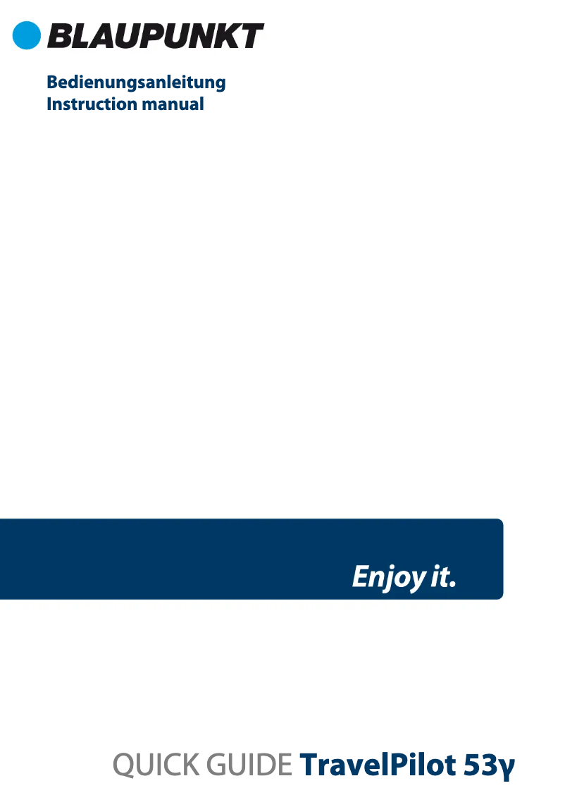 Página 1 del manual Manual de usuario Blaupunkt TravelPilot 65 Active