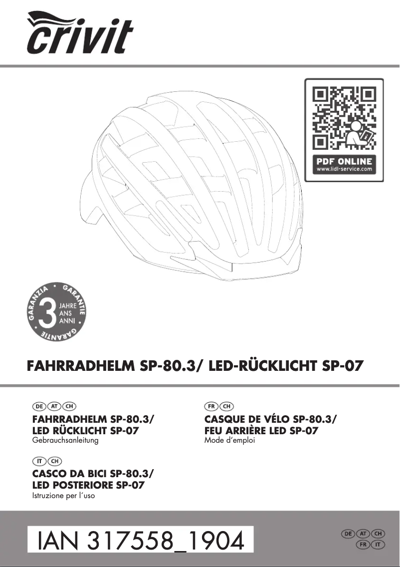 Imagen de la primera página del manual del dispositivo IAN 317558