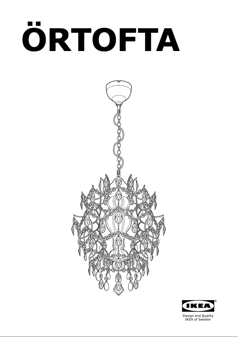 Página 1 del manual Instrucciones / montaje Ikea ORTOFTA