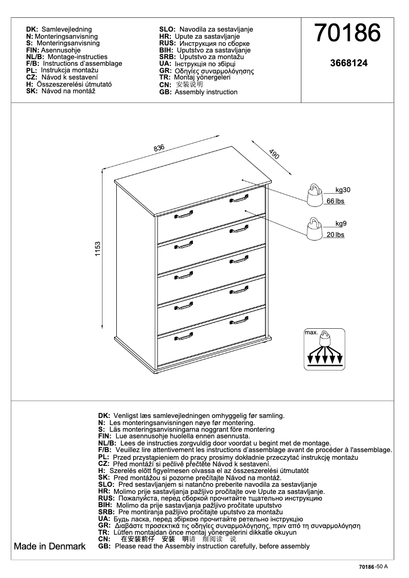 Imagen de la primera página del manual del dispositivo Ravnholt (84x116x49)