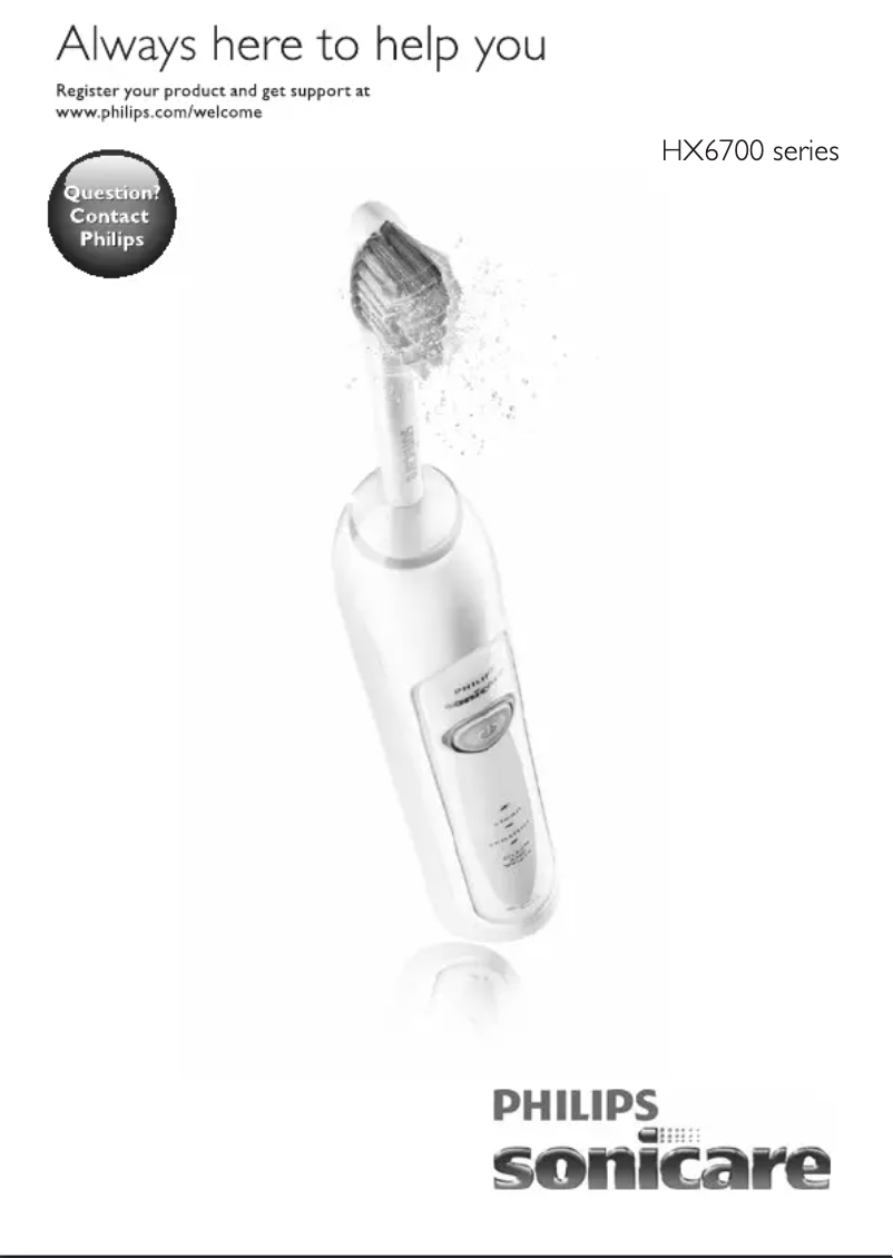 Página 1 del manual Manual de usuario Philips Sonicare HealthyWhite HX6731