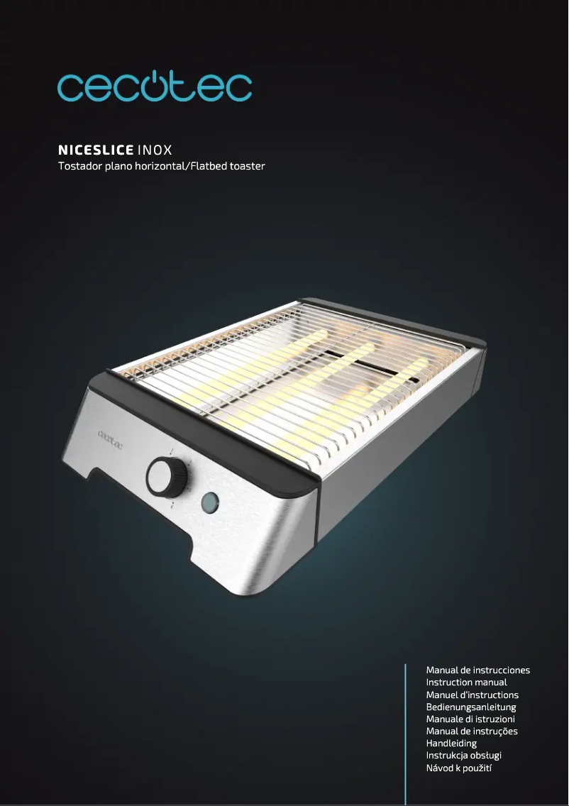 Imagen de la primera página del manual del dispositivo NiceSlice Inox