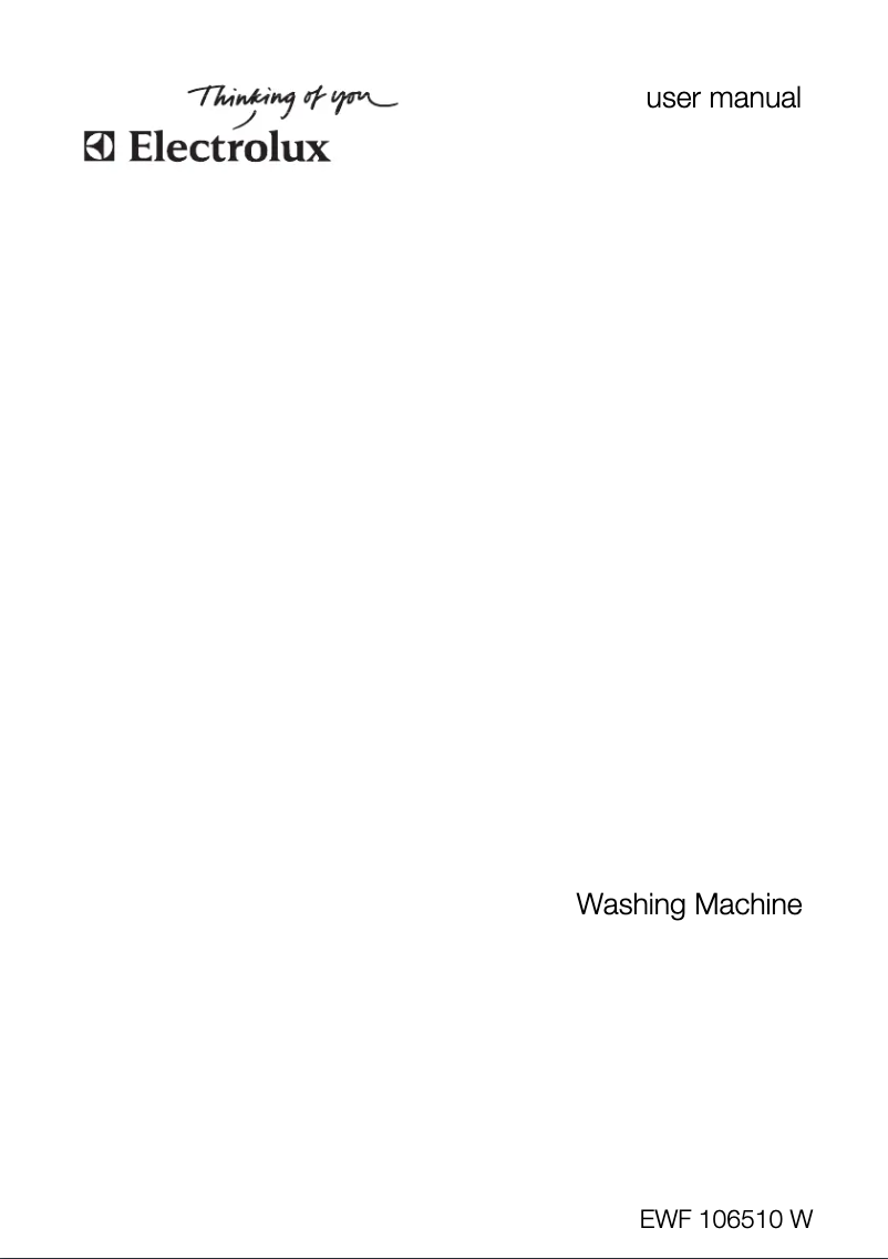 Imagen de la primera página del manual del dispositivo EWF 106510 W