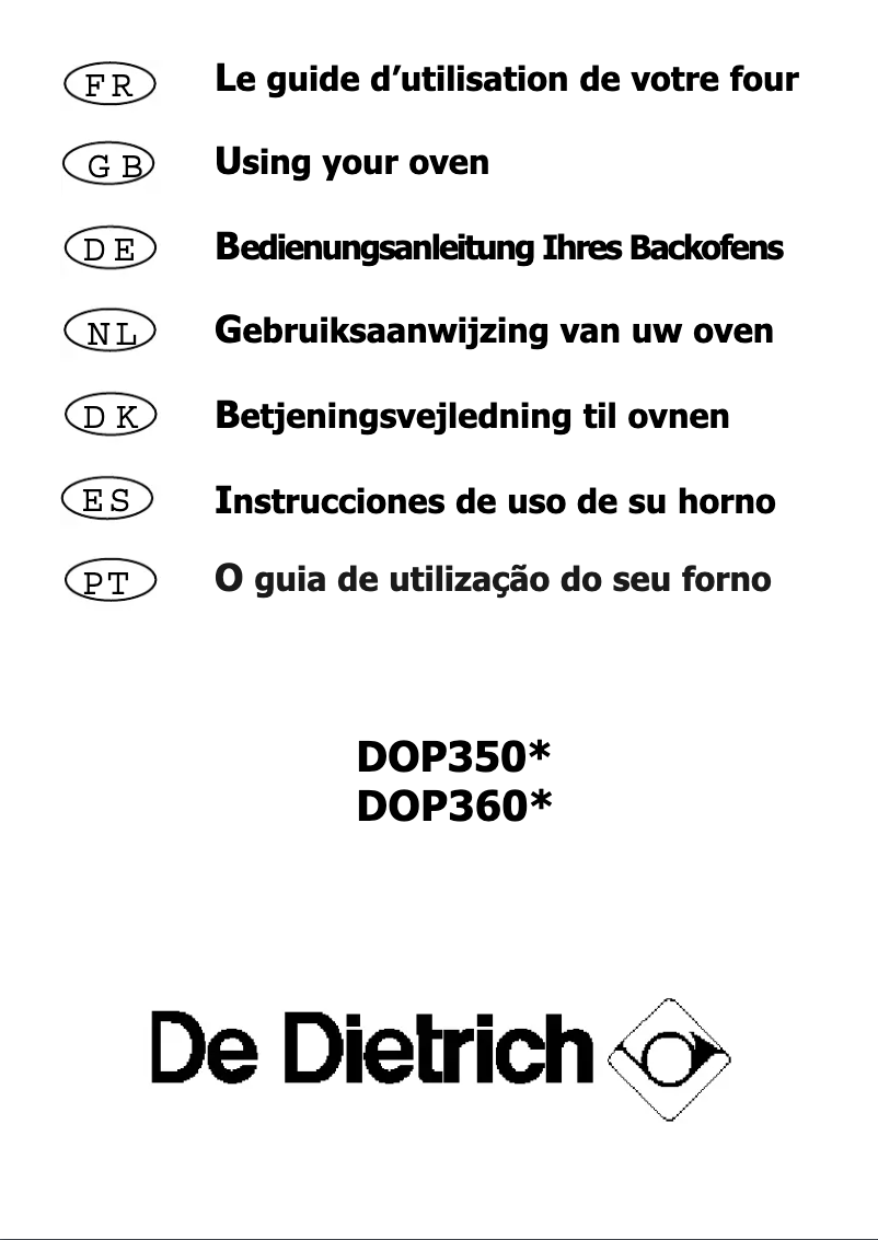 Imagen de la primera página del manual del dispositivo DOP 350