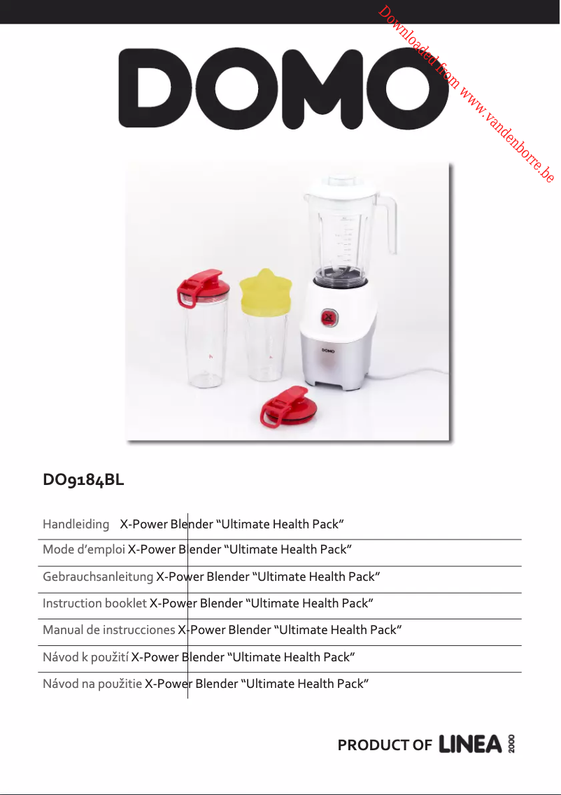 Imagen de la primera página del manual del dispositivo X-Power DO9184BL