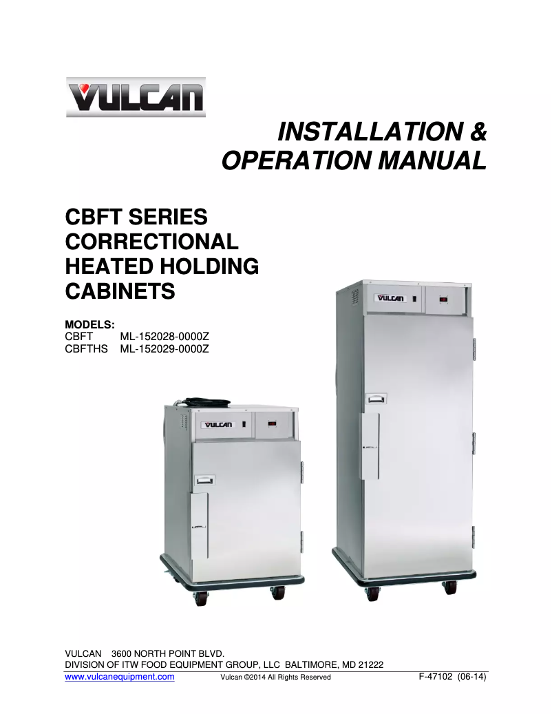 Imagen de la primera página del manual del dispositivo CBFTHS