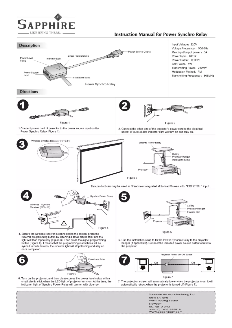 Página 1 del manual Manual de usuario Sapphire STR
