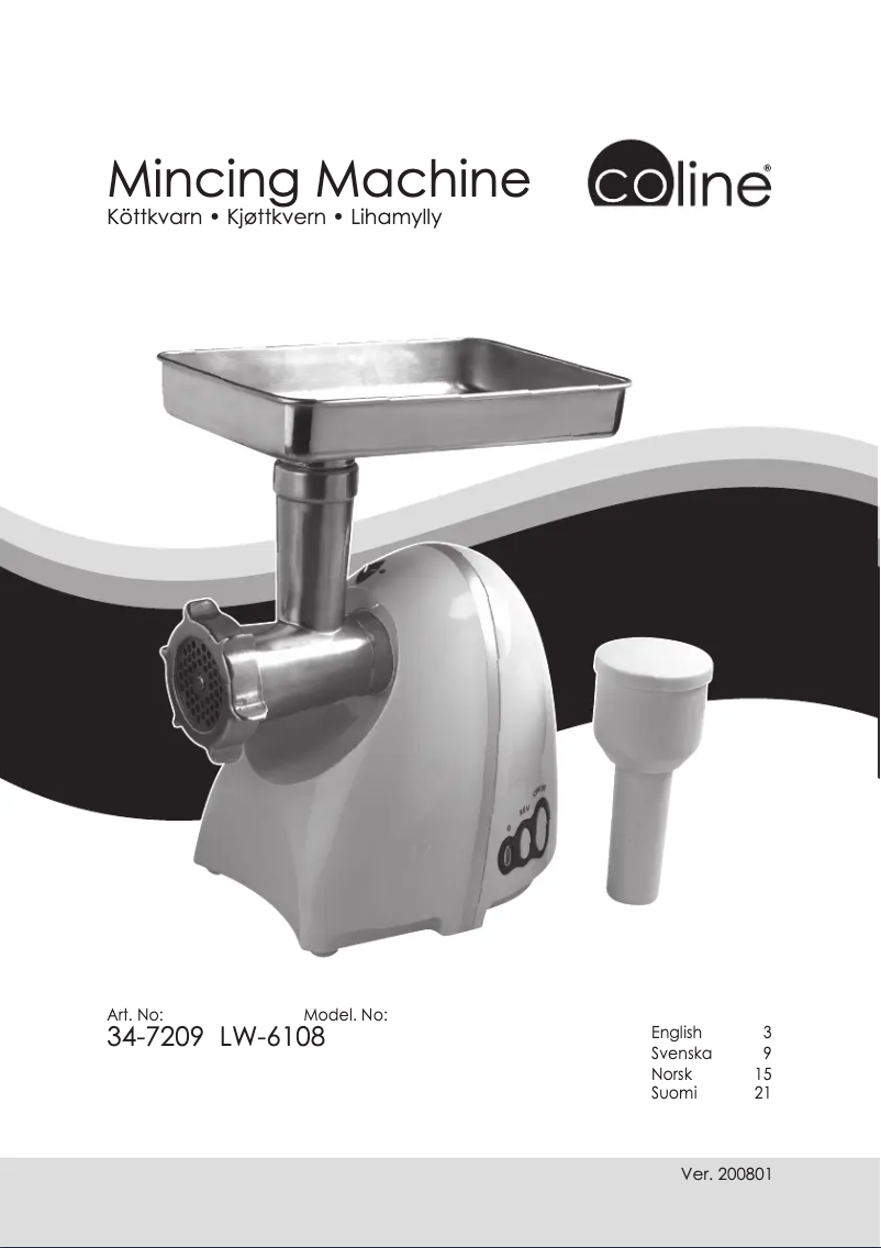 Página 1 del manual Manual de usuario Coline LW-6108