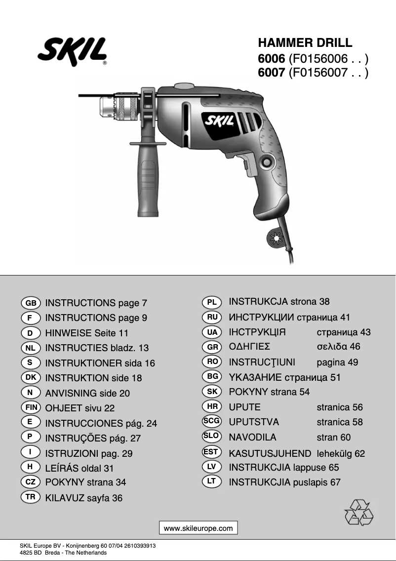 Página 1 del manual Manual de usuario Skil 6007