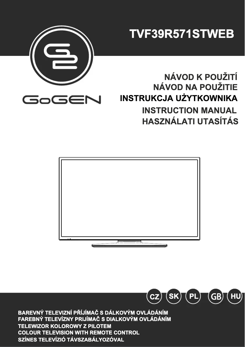 Imagen de la primera página del manual del dispositivo TVF39R571STWEB