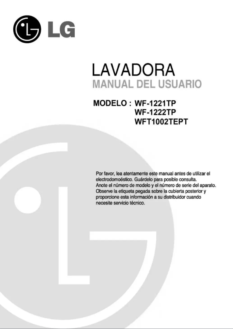 Imagen de la primera página del manual del dispositivo WF-1221TP