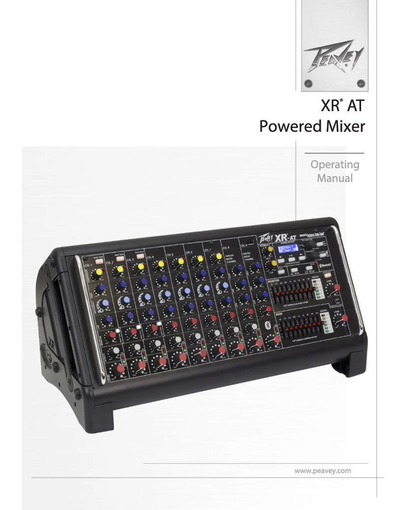 Página 1 del manual Manual de usuario Peavey XR-AT