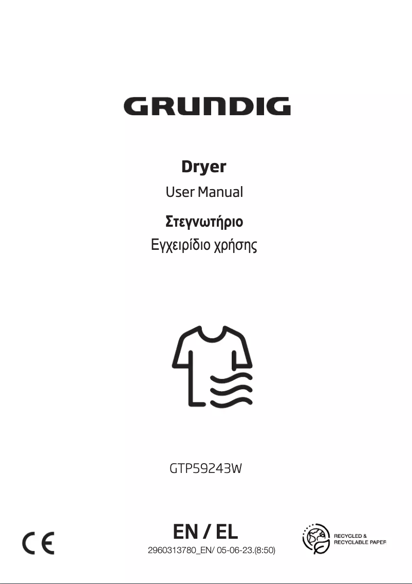 Página 1 del manual Manual de usuario Grundig GTP59243W