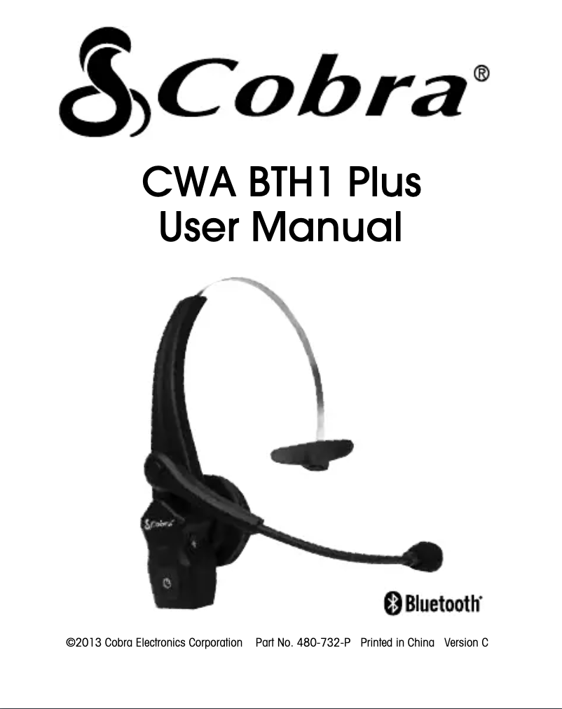 Imagen de la primera página del manual del dispositivo CWA BTH1 Plus