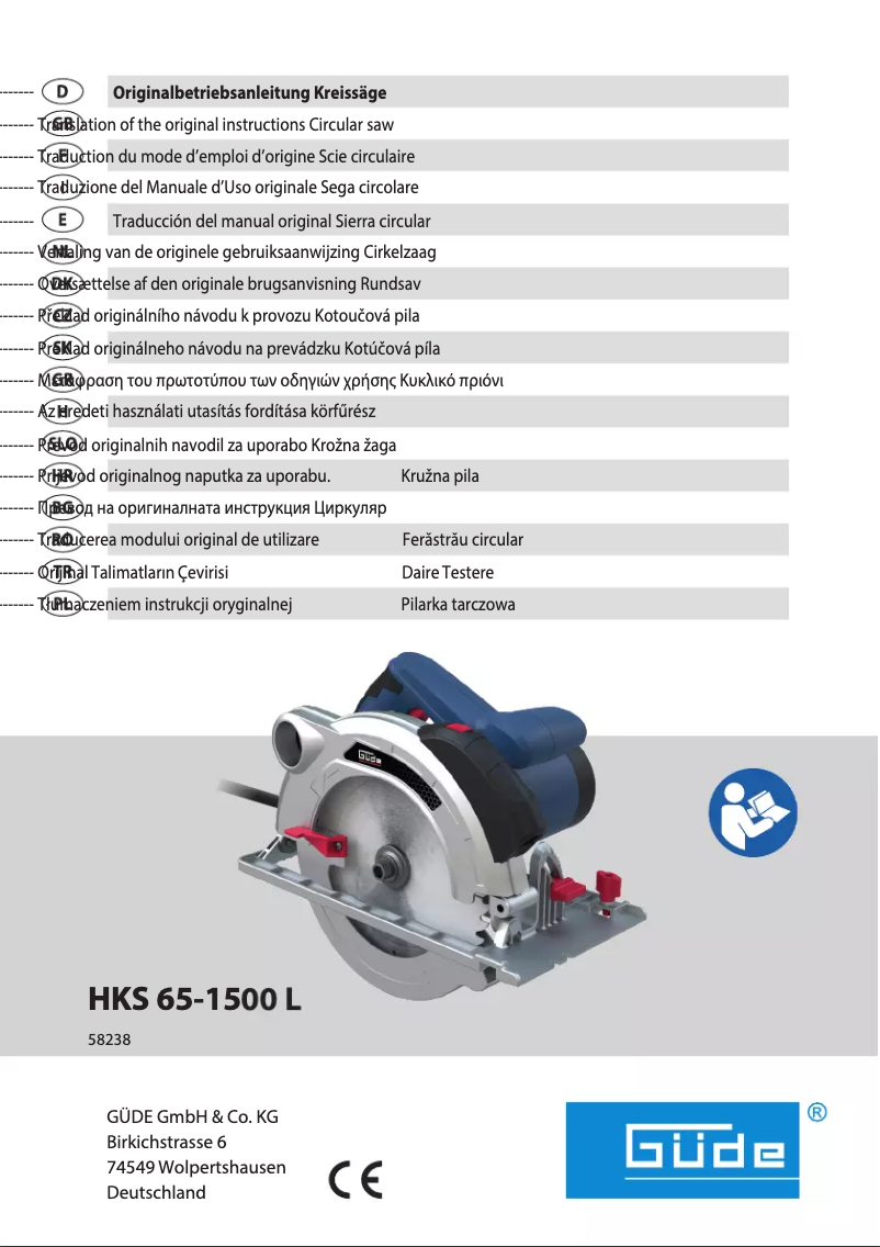 Imagen de la primera página del manual del dispositivo HKS 65-1500 L