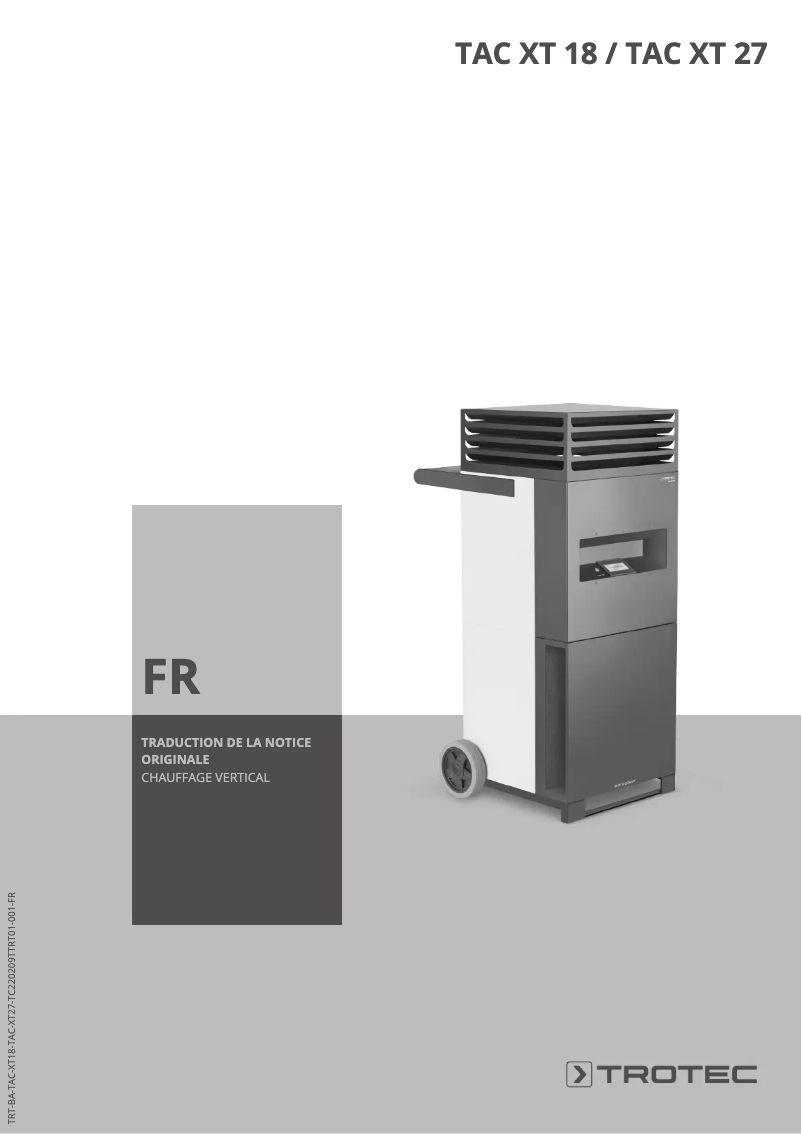 Imagen de la primera página del manual del dispositivo TAC XT 18