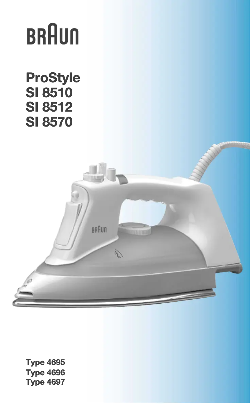 Página nº 1 - Manual de usuario Braun ProStyle SI 8510