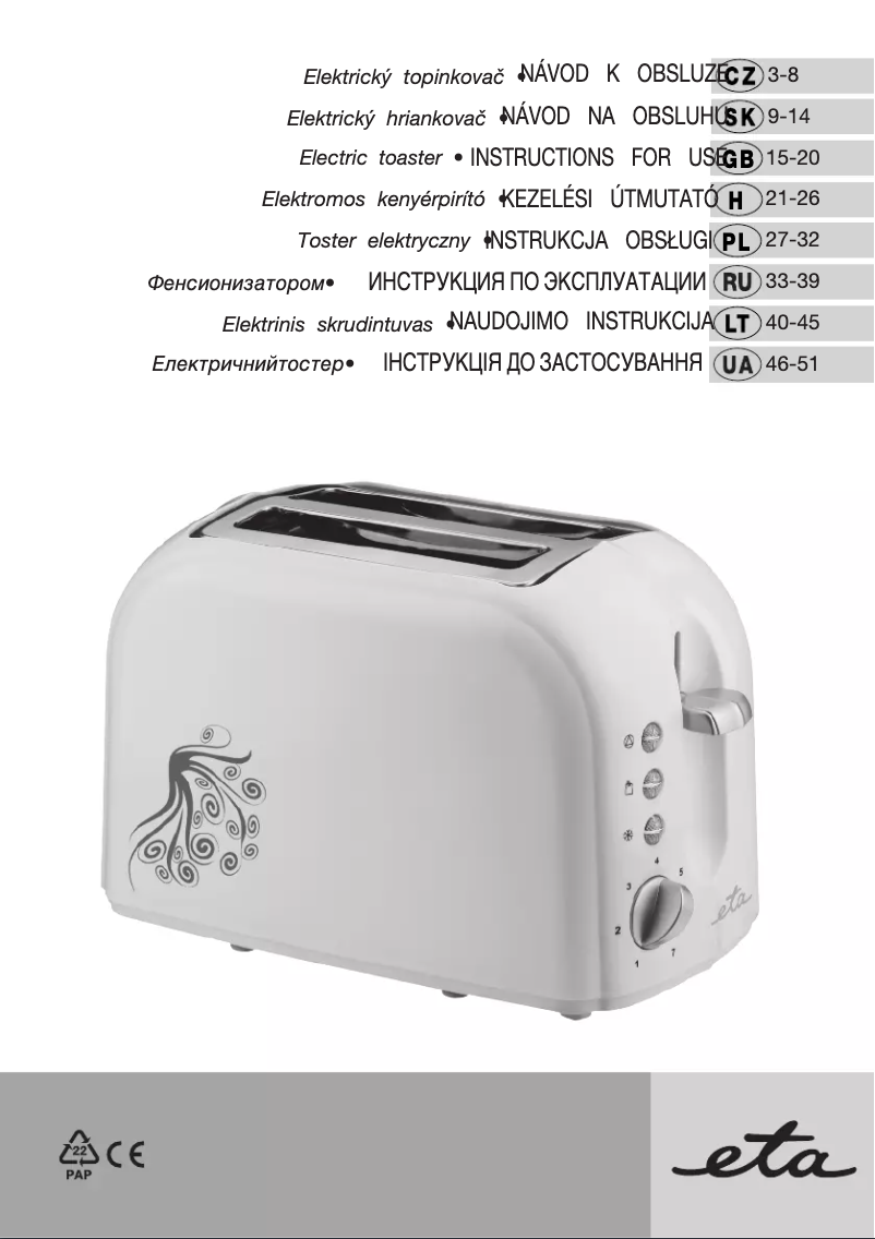 Página 1 del manual Manual de usuario Eta 615890010