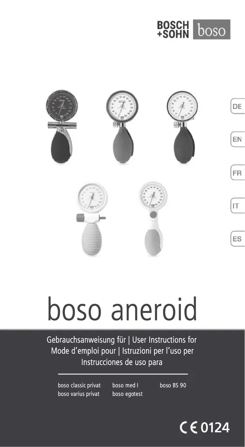 Página 1 del manual Manual de usuario Boso Classic Privat