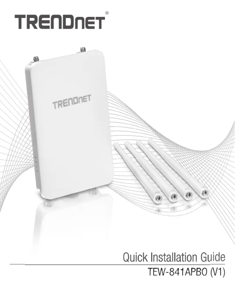 Imagen de la primera página del manual del dispositivo TEW-841APBO