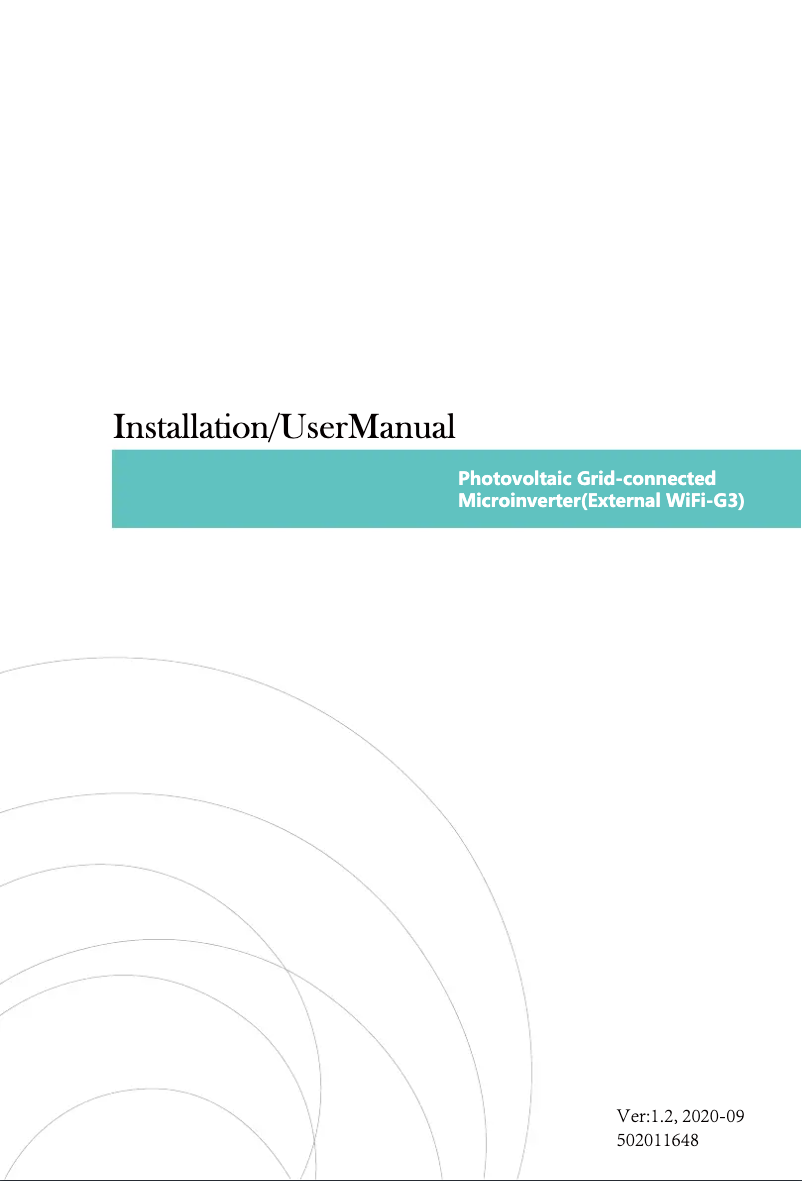 Página 1 del manual Manual de usuario Deye SUN1300G3-EU-230