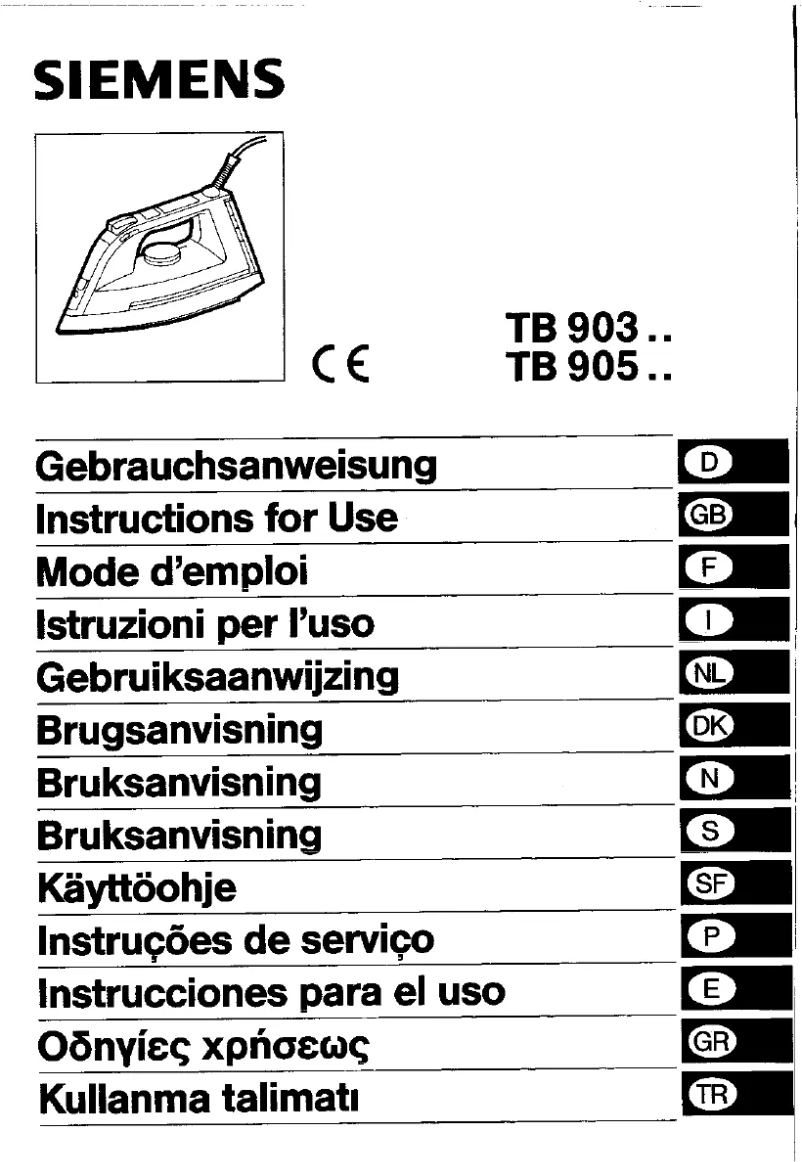 Imagen de la primera página del manual del dispositivo TB905