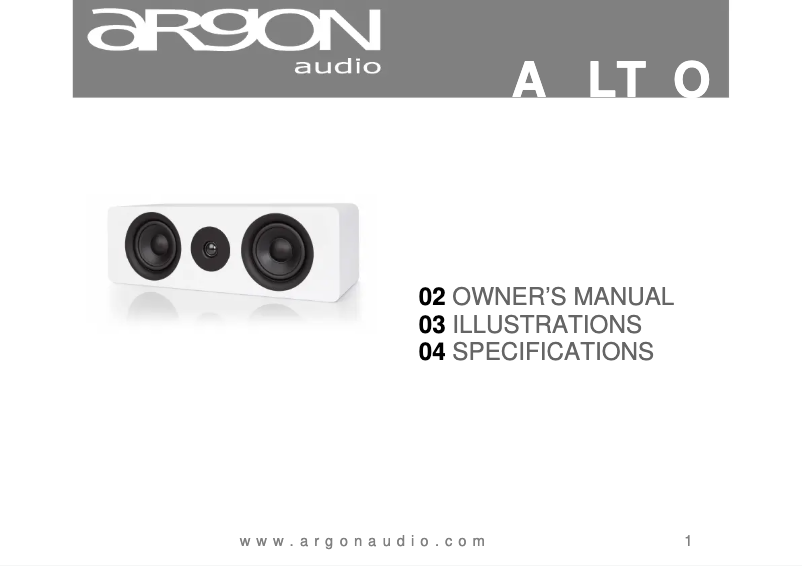 Imagen de la primera página del manual del dispositivo ALTO Center