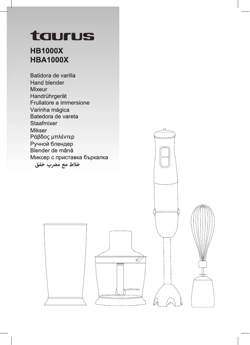 Página 1 del manual Manual de usuario Taurus HBA1000X