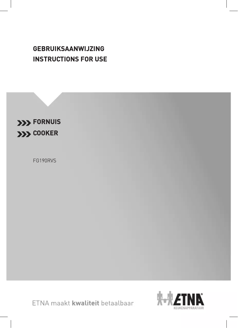 Imagen de la primera página del manual del dispositivo FG190RVS