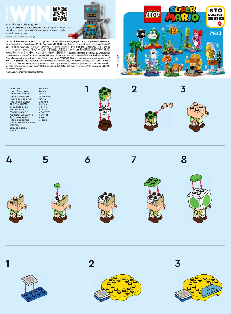 Página 1 del manual Instrucciones visuales Lego Super Mario 71413
