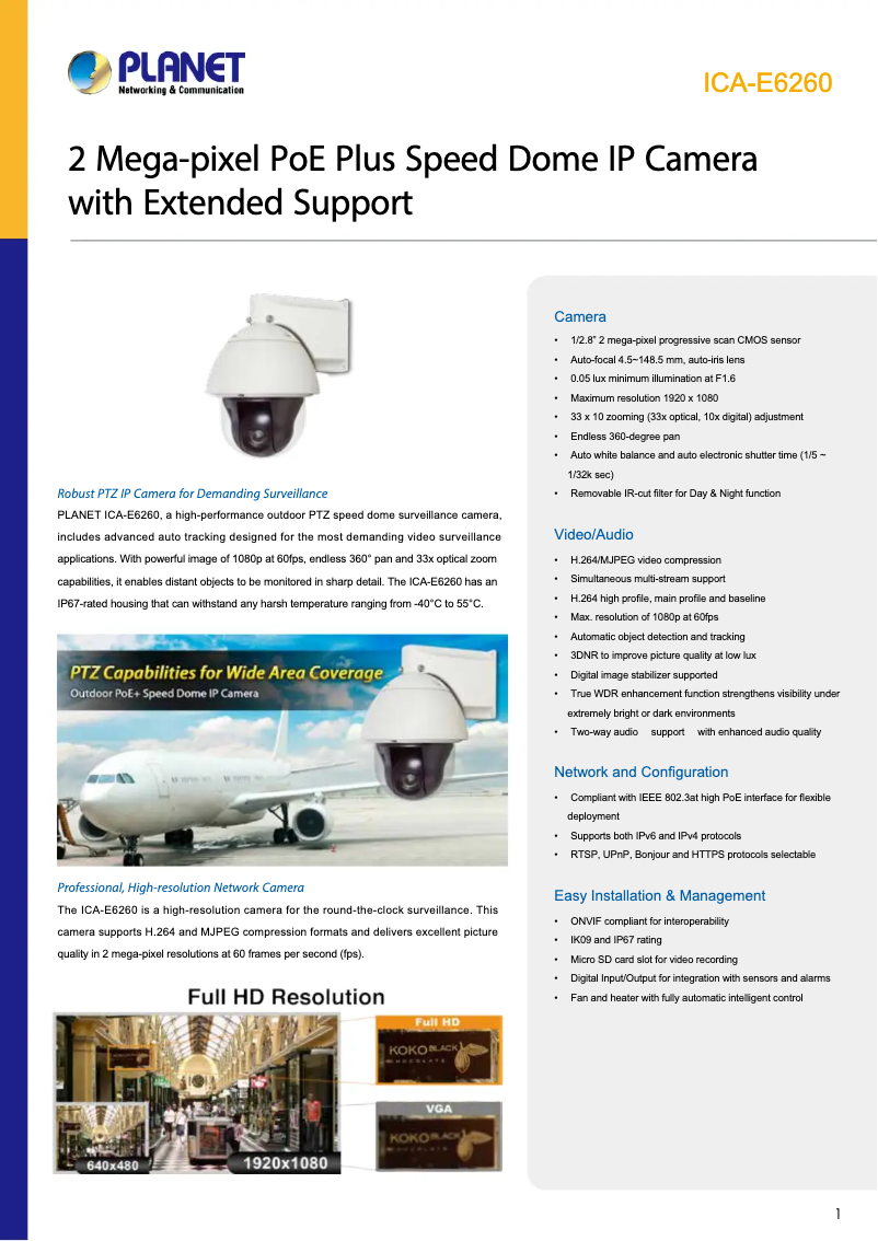 Imagen de la primera página del manual del dispositivo ICA-E6260