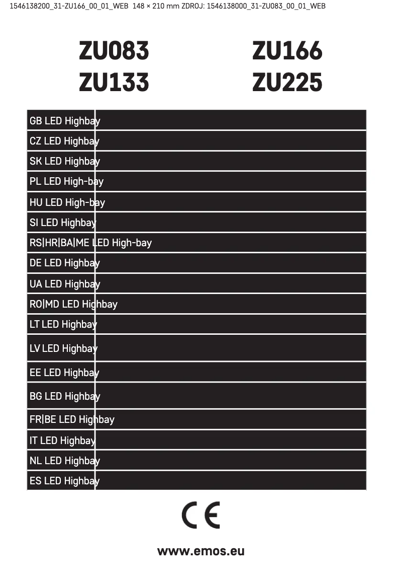 Página nº 1 - Manual de usuario Emos ZU166