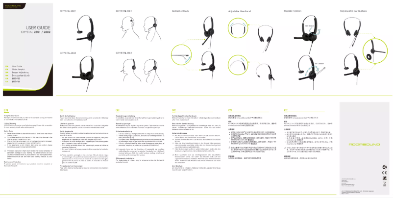 Página 1 del manual Manual de usuario Addasound Crystal 2802
