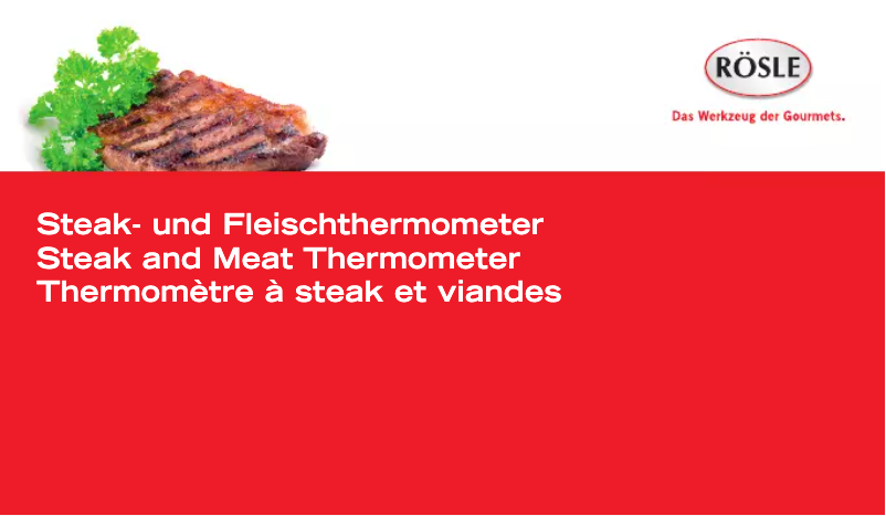 Página 1 del manual Manual de usuario Rösle 16238