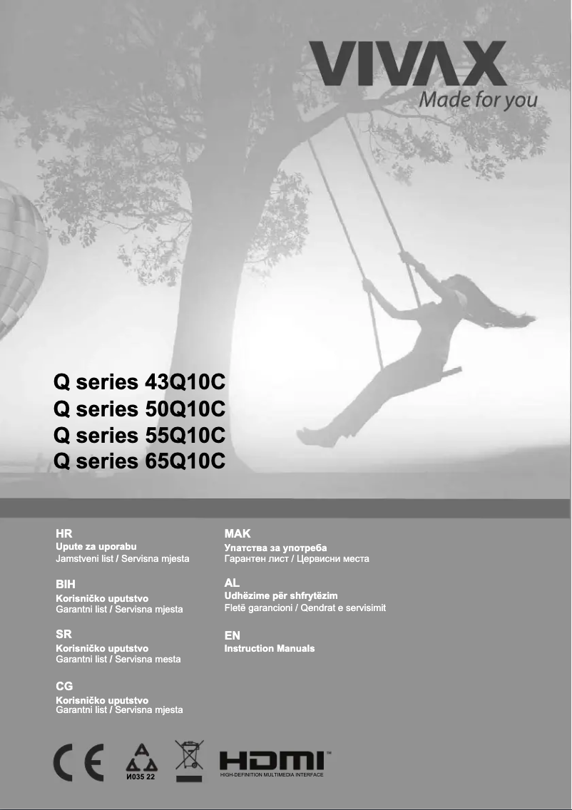 Página nº 1 - Manual de usuario Vivax 43Q10C