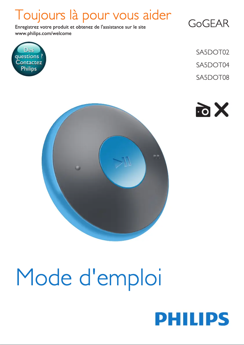 Página 1 del manual Manual de usuario Philips GoGear FitDot