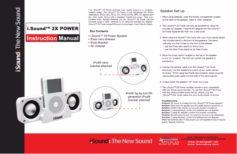 Página 1 del manual Manual de usuario dreamGEAR DGIPOD-328