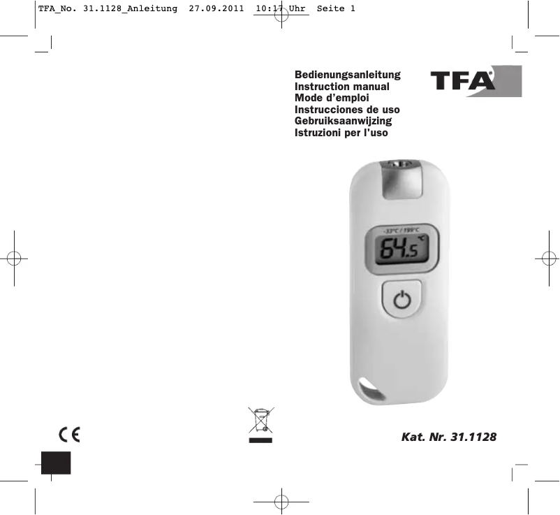 Imagen de la primera página del manual del dispositivo 31.1128