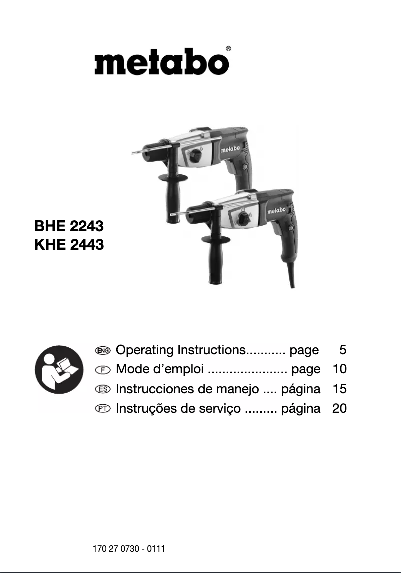 Imagen de la primera página del manual del dispositivo BHE 2243