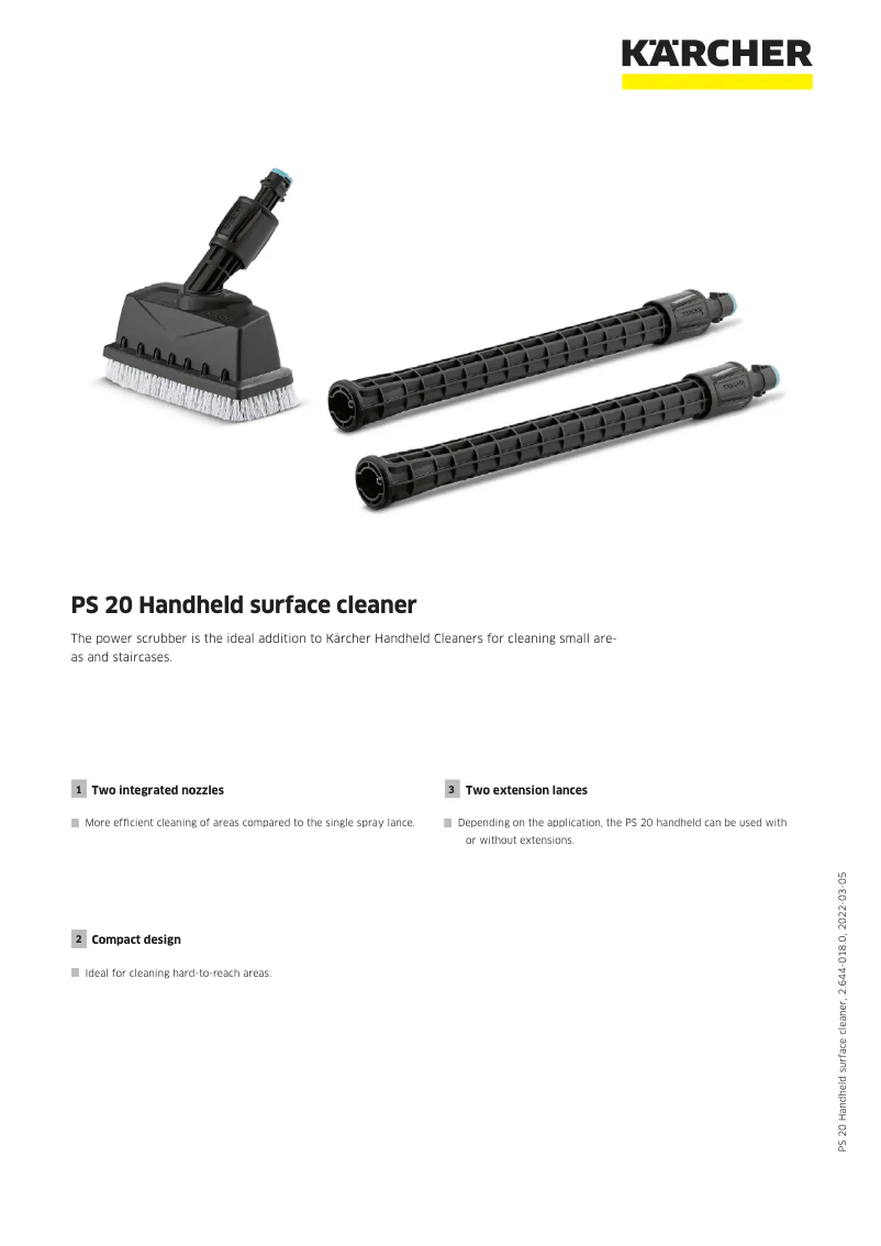 Imagen de la primera página del manual del dispositivo PS 20