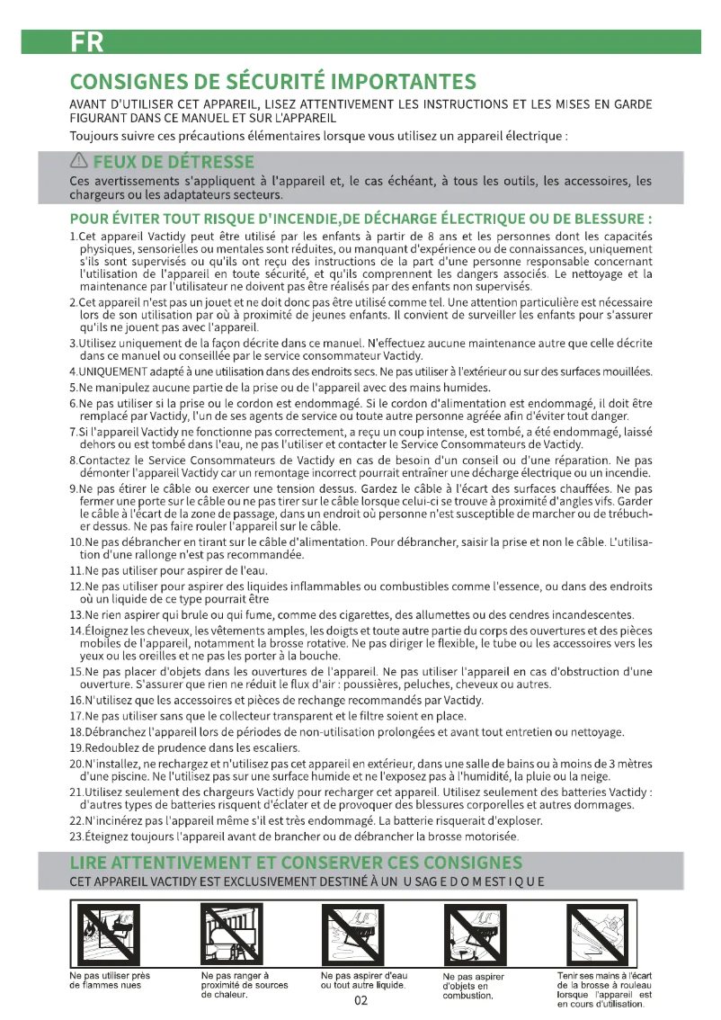 Imagen de la primera página del manual del dispositivo Blitz V8