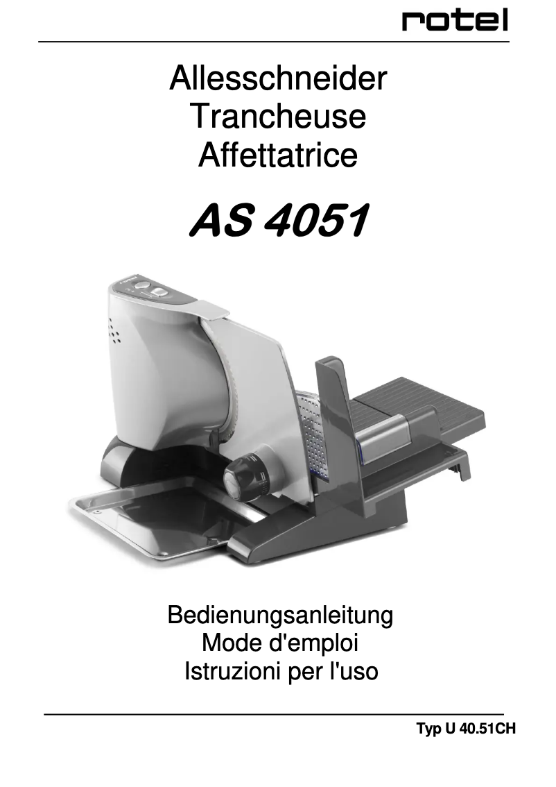 Página 1 del manual Manual de usuario Rotel AS 4051