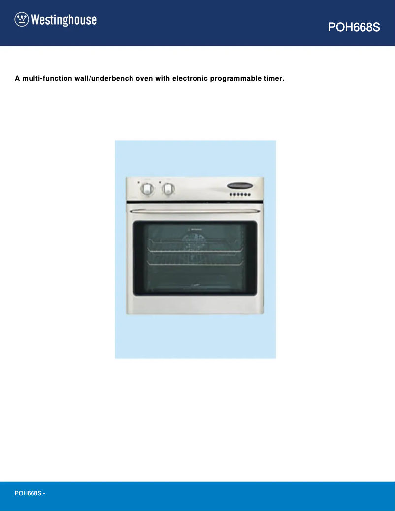 Imagen de la primera página del manual del dispositivo POH668S
