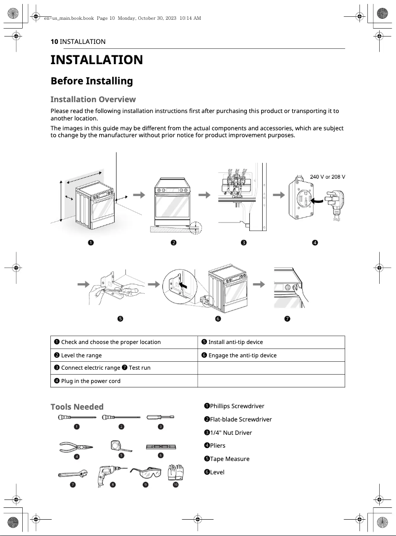 Imagen de la primera página del manual del dispositivo LSIL6334FE